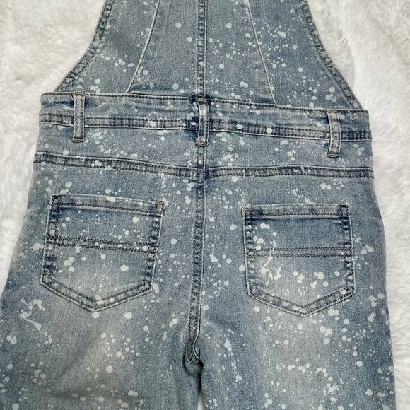 Epic Threads Girls Denim Overalls – Paint Splatter Wash - Picture 7 of 8